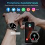 OUKITEL BT50  Schermo HD 1.43", Chiamate Bluetooth,Fitness,Monitoraggio SpO2/Sonno/Cardio, IP68 Impermeabile, per Android e iOS.
