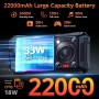 Oukitel WP33 Pro 136dB Loudspeaker 5G Rugged Phone 22000mAh 6.6-Inch FHD+ (24+256GB NFC)