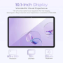 OUKITEL OT6 Tablet Android, 10.1 Pollici, 16GB RAM + 64GB ROM, Batteria 8000mAh, WiFi 6, Widevine L1, Espandibile 1TB
