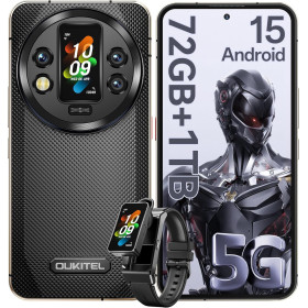 Oukitel WP200 Pro: World's First Phone with Detachable Earbud/Smartwatch, AI, 5G, 8800mAh Battery, Android 15, 24GB+1TB NFC