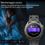 Smartwatch AMOLED Fitness Tracker with Calls, Bluetooth, 100+ Sports Modes, Stopwatch for Android iOS BLUE