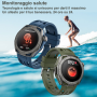 Smartwatch AMOLED Fitness Tracker with Calls, Bluetooth, 100+ Sports Modes, Stopwatch for Android iOS BLUE