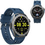 Smartwatch AMOLED Fitness Tracker with Calls, Bluetooth, 100+ Sports Modes, Stopwatch for Android iOS BLUE
