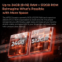 OUKITEL WP55 S 4G Rugged Phone 6.6'' FHD+ Display 11000mAh Big Battery 64MP Camera Android 15(12GB+512GB NFC)